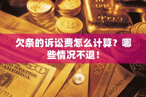 北京欠条的诉讼费怎么计算？哪些情况不退！