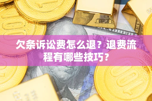 北京欠条诉讼费怎么退？退费流程有哪些技巧？