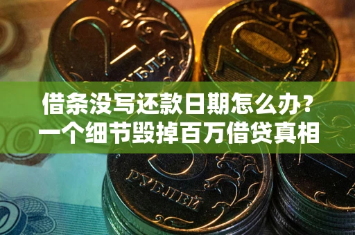 北京借条没写还款日期怎么办？一个细节毁掉百万借贷真相