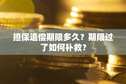 北京担保追偿期限多久？期限过了如何补救？