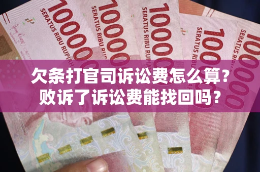 北京欠条打官司诉讼费怎么算？败诉了诉讼费能找回吗？