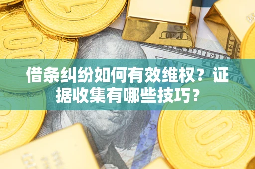 北京借条纠纷如何有效维权？证据收集有哪些技巧？