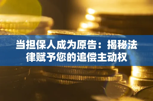 北京当担保人成为原告:揭秘法律赋予您的追偿主动权 北京当担保人成为原告:揭秘法律赋予您的追偿主动权
