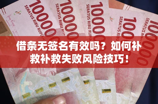 北京借条无签名有效吗？如何补救补救失败风险技巧！