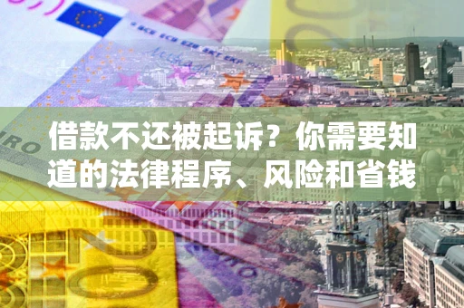 北京借款不还被起诉？你需要知道的法律程序、风险和省钱技巧