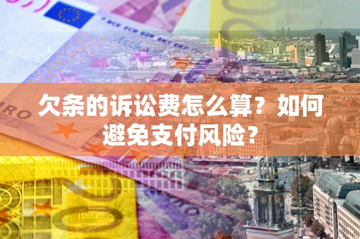 北京欠条的诉讼费怎么算？如何避免支付风险？
